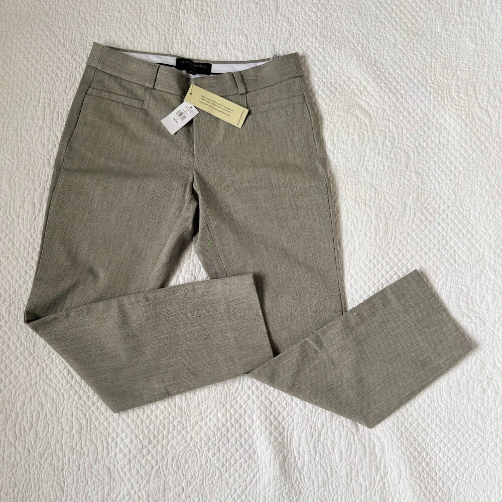Banana Republic Sloan Slim Ankle Office Pants - Skinny Ankle Light Grey XS P